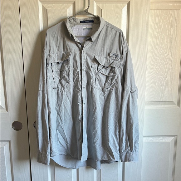 Men's | Columbia | 1011621 - 019 |PFG Bahama™ II Long Sleeve Shirt | Cool Grey - Picture 1 of 6
